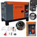 Agregat prądotwórczy przenośny trójfazowy 14/15,5kW Diesel Kraft&Dele KD153