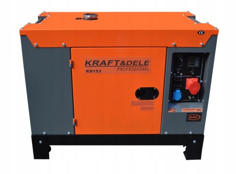 Agregat prądotwórczy przenośny trójfazowy 14/15,5kW Diesel Kraft&Dele KD153