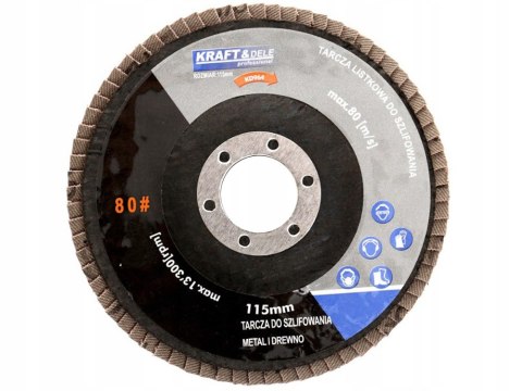 Komplet Tarcz Listkowych do Drewna Metalu 115 mm P40 10 Sztuk Kraft&Dele