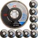 Komplet Tarcz Listkowych do Drewna Metalu 115 mm P60 10 Sztuk Kraft&Dele