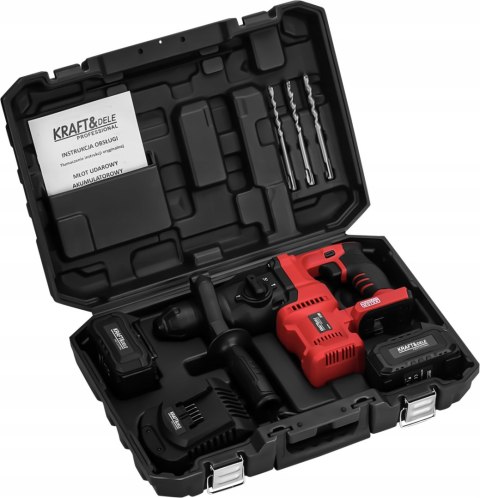 MŁOT UDAROWY MŁOTOWIERTARKA WIERTARKA UDAR SDS+ 3,5J 1100W MOCNY ZESTAW