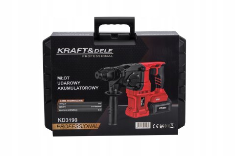 MŁOT UDAROWY MŁOTOWIERTARKA WIERTARKA UDAR SDS+ 3,5J 1100W MOCNY ZESTAW