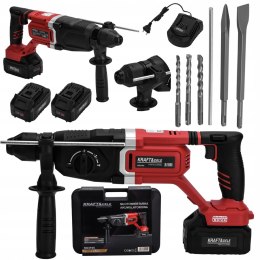 Młot Udarowy Akumulatorowy Młotowiertarka wiertarka SDS+ 4,5J 21V 2 x 4Ah