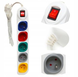 PRZEDŁUŻACZ LISTWA ZASILAJĄCA 5 GNIAZD 1,5M MIEDZIANA INSTALACJA