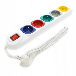 Przedłużacz 5m listwa 5 gniazd z włącznikiem