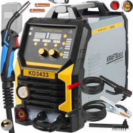 SPAWARKA INWERTOROWA MIG/MAG FLUX MMA LIFT-TIG SYNERGY 250A SOLIDNA KD3433