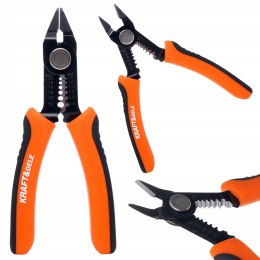 Szczypce Precyzyjne Tnące do Przewodów Kabli Zaciskarka 145 mm Kraft&Dele