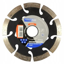 Tarcza Diamentowa Segmentowa do Ciecia Turbo 125x7x22,23 mm Kraft&Dele