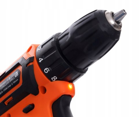 Wkrętarka Wiertarka Akumulatorowa 18V 1100 rpm Bateria Ładowarka Kraft&Dele