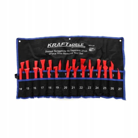 ZESTAW ŚCIĄGACZY ŁYŻEK DO TAPICERKI DEMONTAŻ 27 ELEMENTÓW KD1130