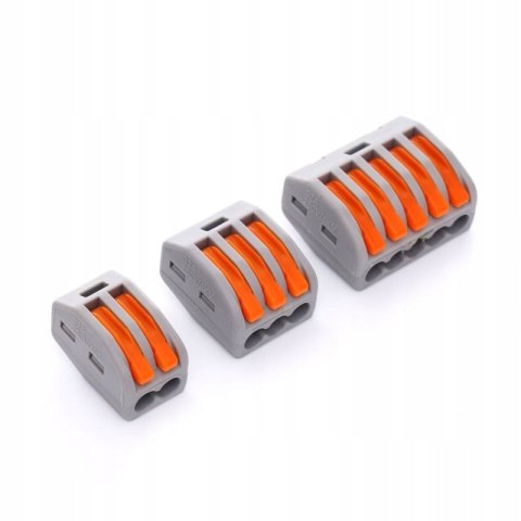 ZESTAW SZYBKOZŁĄCZEK ELEKTRYCZNYCH DO DRUTU 0,5 - 2,5 MM 60SZT