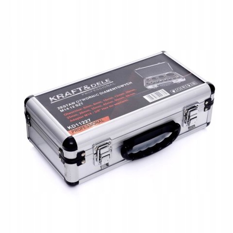 Zestaw Otwornic Diamentowych Kraft&Dele 12 sztuk 6-68 mm