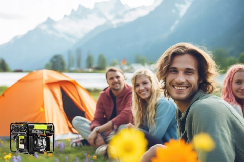 Agregat Prądotwórczy Inwertorowy 5200W 230V 12V Miedziana Prądnica AVR