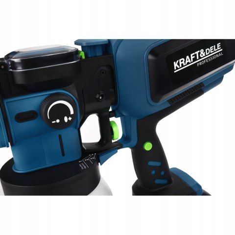 Bezprzewodowy Akumulatorowy Pistolet Natryskowy Lakierniczy 21V 1,2 L LED