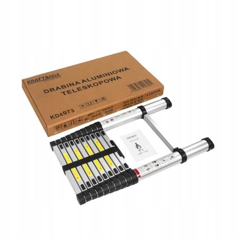 Drabina Składana Teleskopowa Aluminiowa 10 Stopni 3,2m MAX 150KG Ktaft&Dele