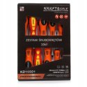 HARTOWANE WKRĘTAKI ŚRUBOKRĘTY IZOLOWANE 10 ELEMENTÓW KD10901
