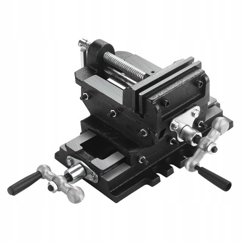 Imadło Żeliwne Stołowe Krzyżowe Dwuosiowe 100 mm Kraft&Dele