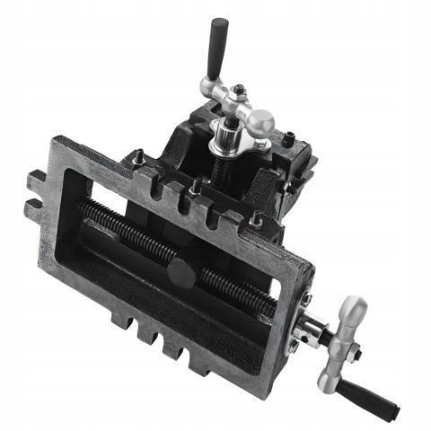 Imadło Żeliwne Stołowe Krzyżowe Dwuosiowe 100 mm Kraft&Dele