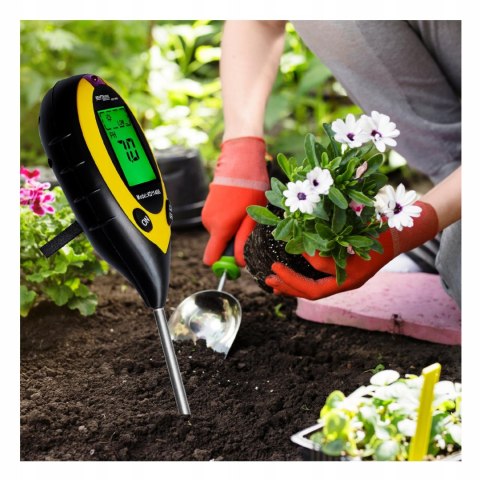 KWASOMIERZ MIERNIK TESTER OGRODNICZY PH GLEBY ZIEMII TEMPERATURA WILGOTNOŚĆ