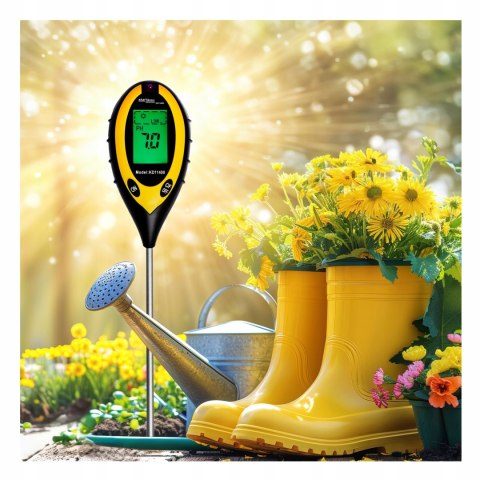 KWASOMIERZ MIERNIK TESTER OGRODNICZY PH GLEBY ZIEMII TEMPERATURA WILGOTNOŚĆ