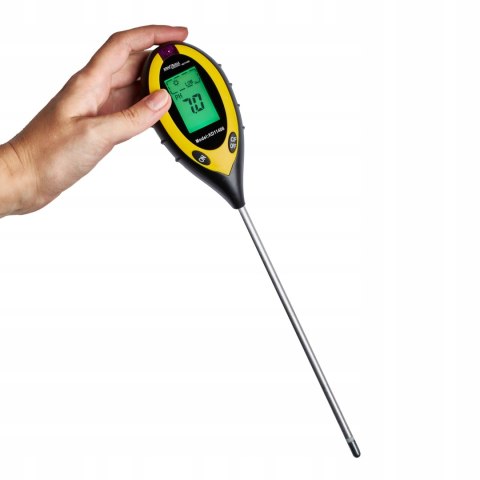 KWASOMIERZ MIERNIK TESTER OGRODNICZY PH GLEBY ZIEMII TEMPERATURA WILGOTNOŚĆ