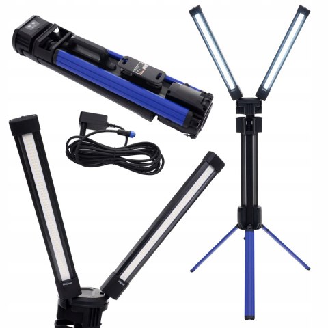 Lampa LED 10000Lm Statyw Budowlany Naświetlacz Zestaw Stojak Solidna KD1266