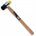 Młotek Gumowo Plastikowy 35 mm z Drewnianą Rączką 28.5 cm Kraft&Dele