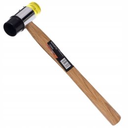 Młotek Gumowo Plastikowy 35 mm z Drewnianą Rączką 28.5 cm Kraft&Dele