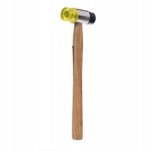 Młotek Gumowo Plastikowy 35 mm z Drewnianą Rączką 28.5 cm Kraft&Dele