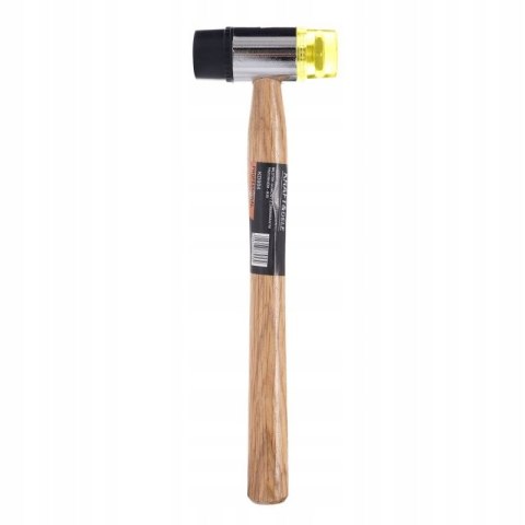 Młotek Gumowo Plastikowy 35 mm z Drewnianą Rączką 28.5 cm Kraft&Dele