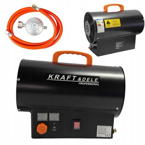 Nagrzewnica Gazowa 25kW Propan Butan Termostat 320 m³/h Kraft&Dele