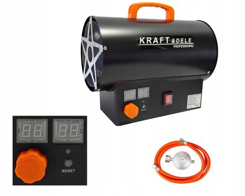 Nagrzewnica Gazowa 25kW Propan Butan Termostat 320 m³/h Kraft&Dele