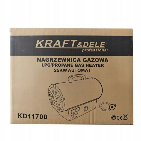 Nagrzewnica Gazowa 25kW Propan Butan Termostat 320 m³/h Kraft&Dele
