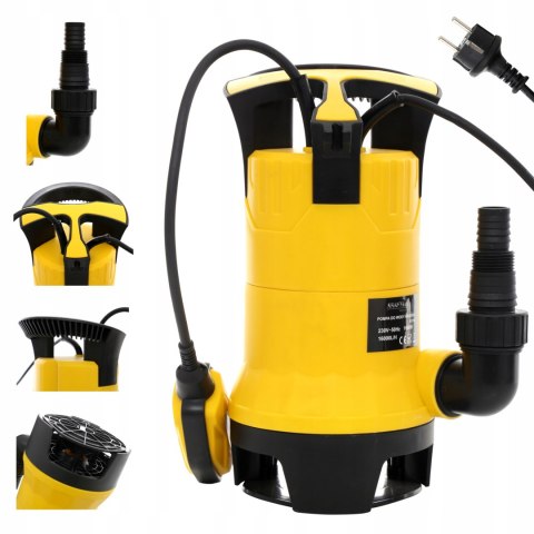 POMPA DO WODY CZYSTEJ BRUDNEJ SZAMBA ZATAPIALNA MOCNA PŁYWAK 1650W KD740