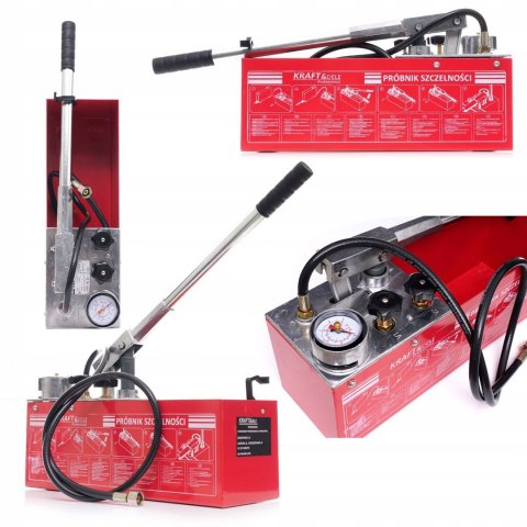 Pompa Kontrolna do Prób Ciśnieniowych 0-50kg / 45ml / 12L Kraft&Dele