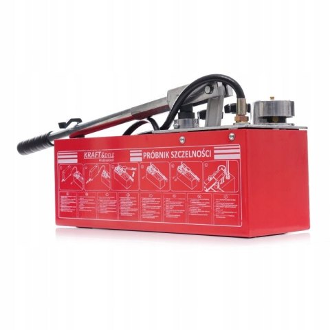 Pompa Kontrolna do Prób Ciśnieniowych 0-50kg / 45ml / 12L Kraft&Dele