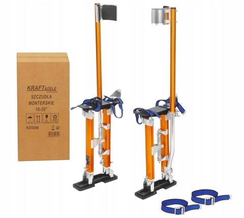 Szczudła Monterskie Malarskie Budowlane 45-76 cm Sprężyny Pasy Kraft&Dele