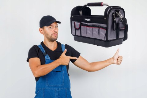 TORBA NARZĘDZIOWA, Z TWARDĄ PODSTAWĄ 16"