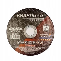 Tarcza do metalu Kraft&Dele 25 sztuk 125x1.2x22,23 mm