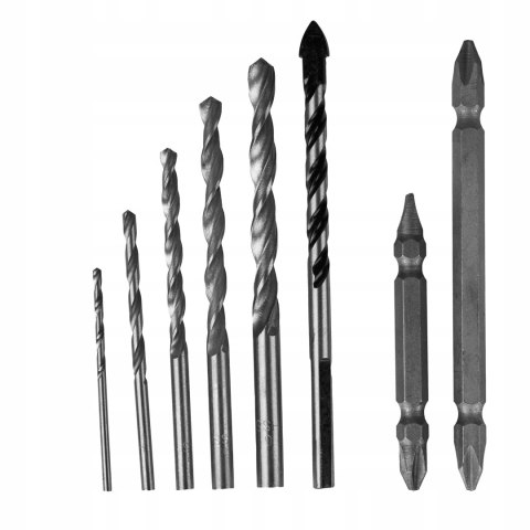 WIERTARKO WKRĘTARKA AKUMULATOROWA NASADKI BITY LED WALIZKA ZESTAW AKU X2