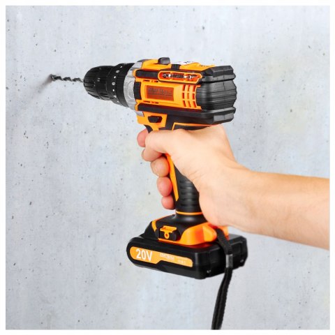 WIERTARKO WKRĘTARKA AKUMULATOROWA NASADKI BITY LED WALIZKA ZESTAW AKU X2