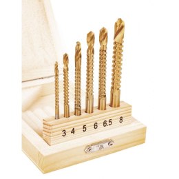 WIERTŁA FREZUJĄCE KD997 6SZT. FREZY 3-8MM KD997