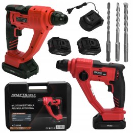 Wiertarka udarowa Młotowiertarka akumulatorowa 950W 2J MOCNA SDS+ 21V 2x4Ah