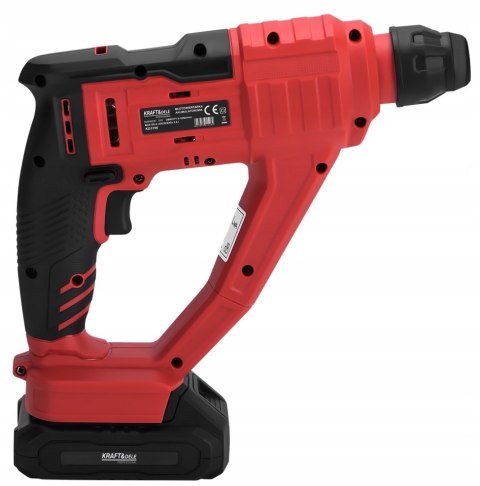 Wiertarka udarowa Młotowiertarka akumulatorowa 950W 2J MOCNA SDS+ 21V 2x4Ah