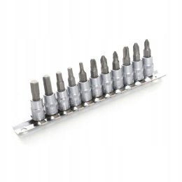 ZESTAW 11 BITÓW NA NASADKACH 1/4