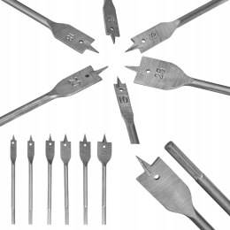 ZESTAW WIERTEŁ DO DREWNA ŁOPATKOWE 10-25MM 6SZT.