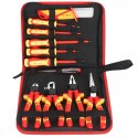 Zestaw Narzędzi Izolowanych Elektryka 11 Elementów do 1000V Kraft&Dele