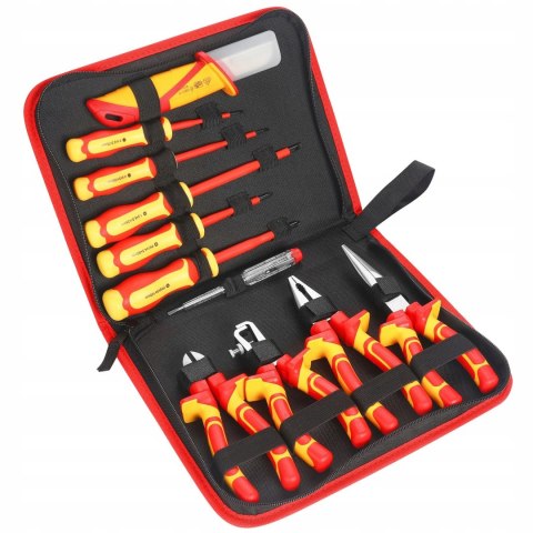 Zestaw Narzędzi Izolowanych Elektryka 11 Elementów do 1000V Kraft&Dele