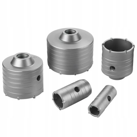 Zestaw Otwornic do Betonu Muru Koronki Frez SDS MAX PLUS 9 Sztuk 30-100 mm