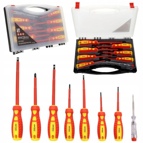 Zestaw Śrubokrętów Elektrycznych 8 Elementów Kraft&Dele